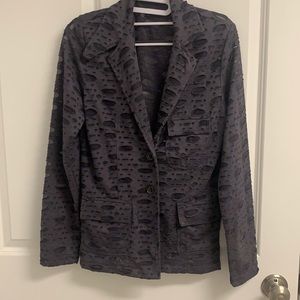 charcoal gray blazer in EUC by Anatomie